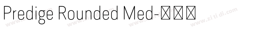 Predige Rounded Med字体转换